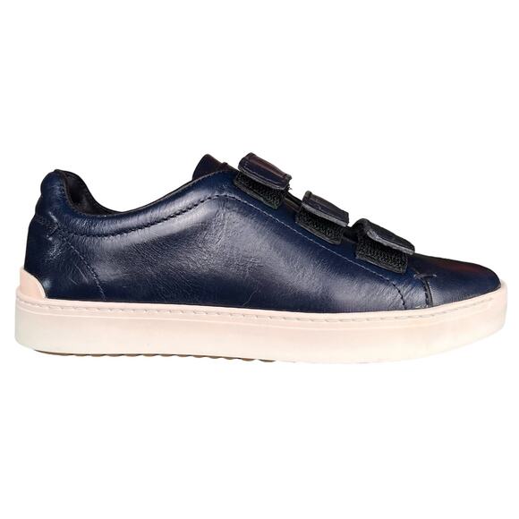 Rag & Bone Kent Low Top Leather Sneakers Navy Blue size 35/5 - Picture 3 of 11